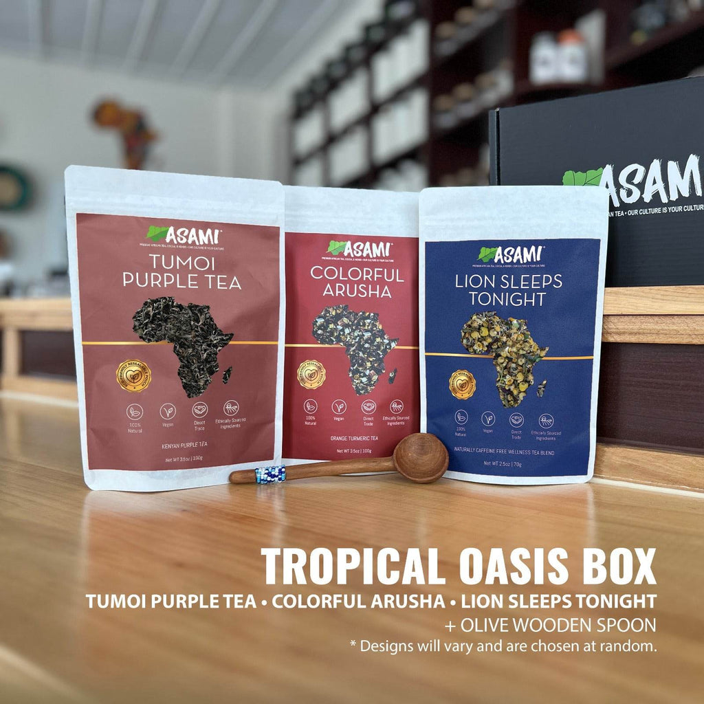 ARYA TEA スティックタイプ 30包入り　4箱 Oasis African Tea Box | Tropical set – Asami Tea Shop